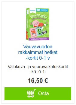 Vauvavuoden tärkeimmät hetket