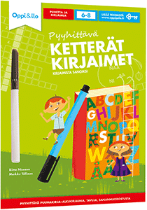 Pyyhittävä Ketterät kirjaimet -puuhakirja
